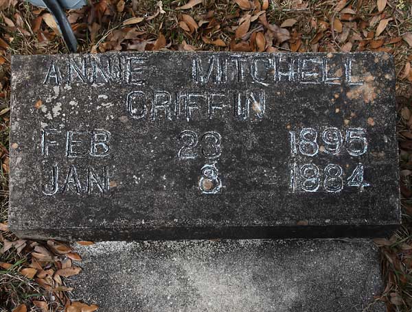 ANNIE MITCHELL GRIFFIN Gravestone Photo