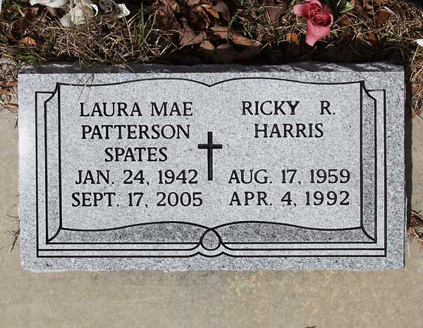 Laura Mae Patterson & Ricky R. Spates/Harris Gravestone Photo