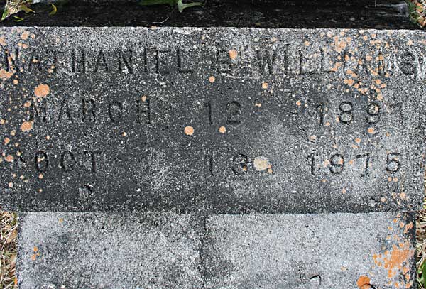 NATHANIEL WILLIAMS Gravestone Photo