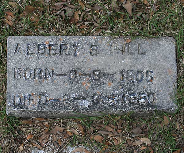 Albert S. Hill Gravestone Photo