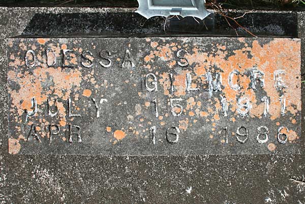 ODESSA S. GILMORE Gravestone Photo