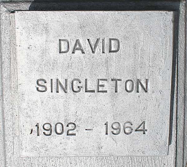 DAVID SINGLETON Gravestone Photo