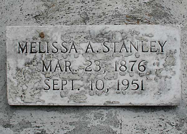 MELISSA A. STANLEY Gravestone Photo
