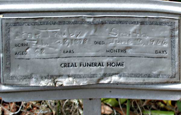 Truby Smith Gravestone Photo