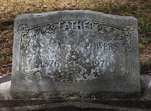 REV. A.C. POWERS Gravestone Photo