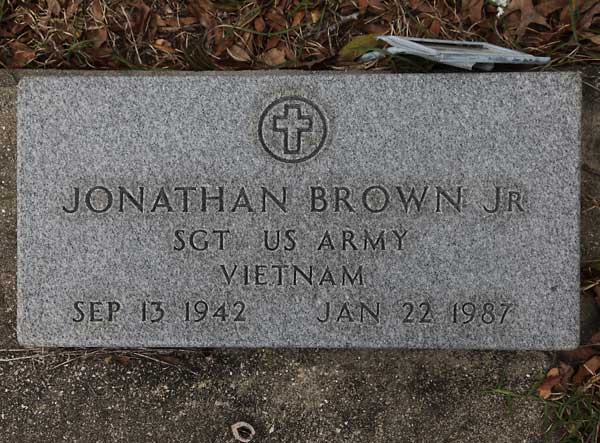 JONATHAN BROWN Gravestone Photo