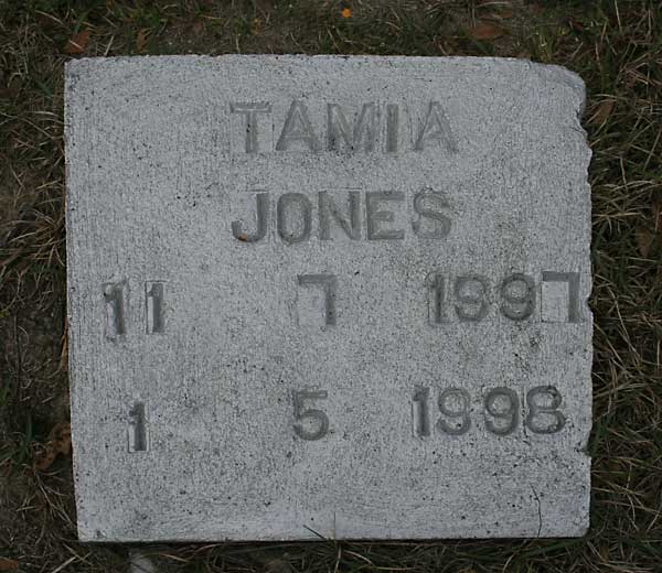 TAMIA JONES Gravestone Photo