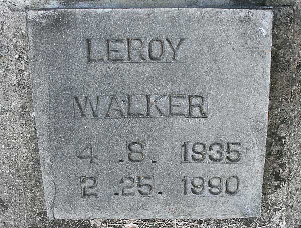 LEROY WALKER Gravestone Photo