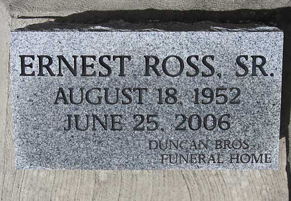 ERNEST ROSS Gravestone Photo