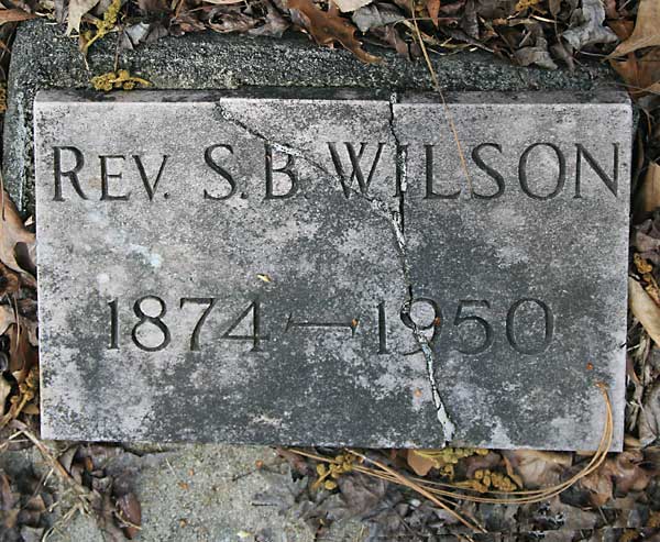 REV. S. B. WILSON Gravestone Photo