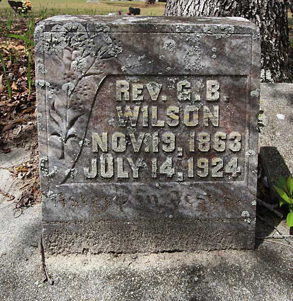 REV. G.B. WILSON Gravestone Photo