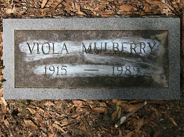 VIOLA MULBERRY Gravestone Photo