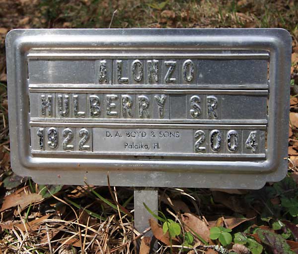 ALONZO MULBERRY Gravestone Photo