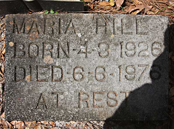 MARY HILL Gravestone Photo