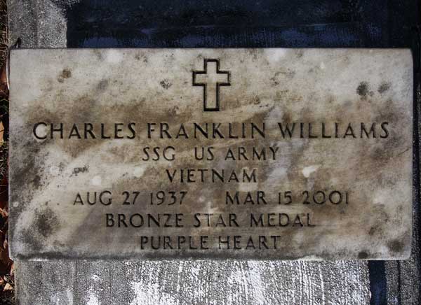 Charles Franklin Williams Gravestone Photo