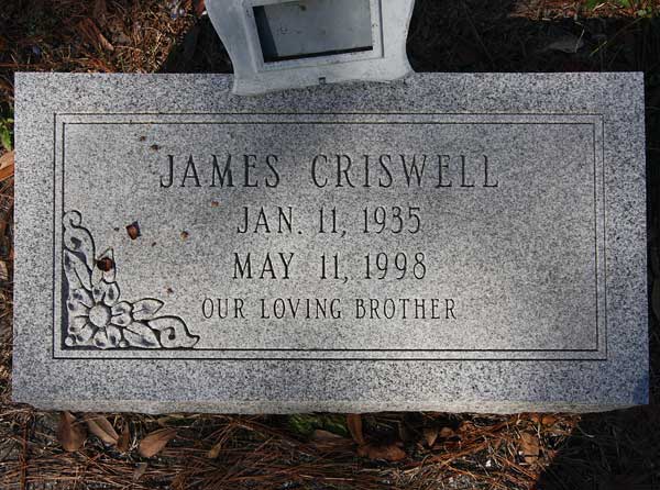 James Criswell Gravestone Photo