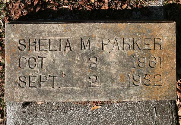 Shelia M. Parker Gravestone Photo