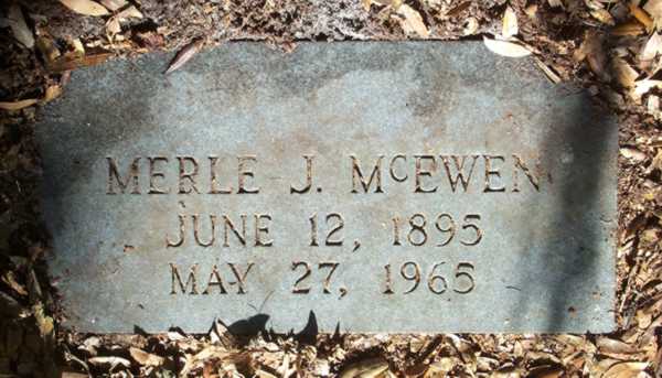 Merle J. McEwen Gravestone Photo