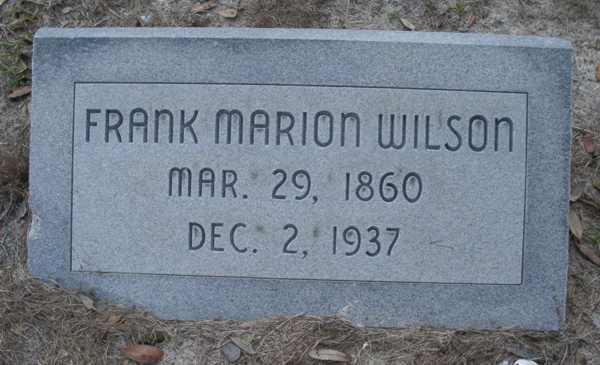 Frank Marion Wilson Gravestone Photo