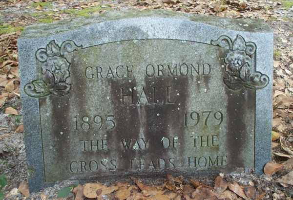 Grace Ormond Hall Gravestone Photo