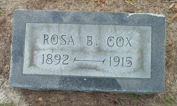 Rosa B. Cox Gravestone Photo