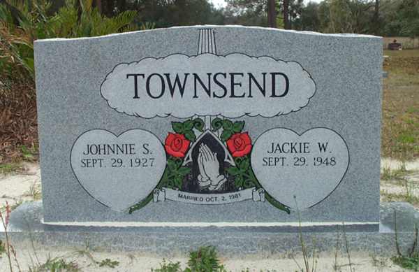 Johnnie S. & Jackie W. Townsend Gravestone Photo