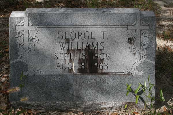 George T. Williams Gravestone Photo