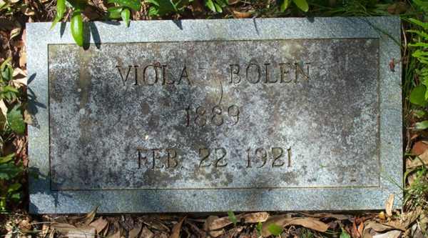 Viola Bolen Gravestone Photo