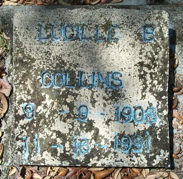 Lucille B. Collins Gravestone Photo