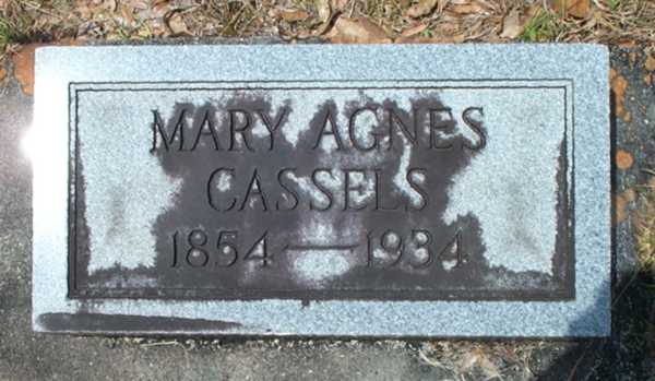 Mary Agnes Cassels Gravestone Photo