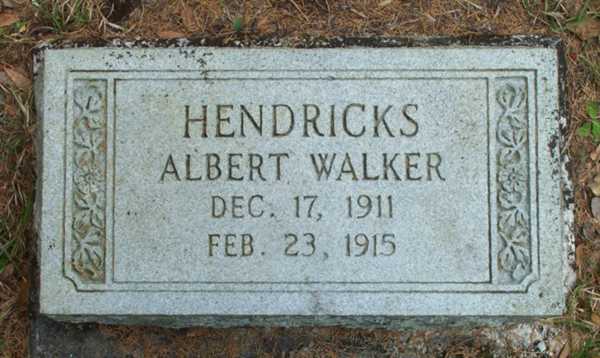 Albert Walker Hendricks Gravestone Photo