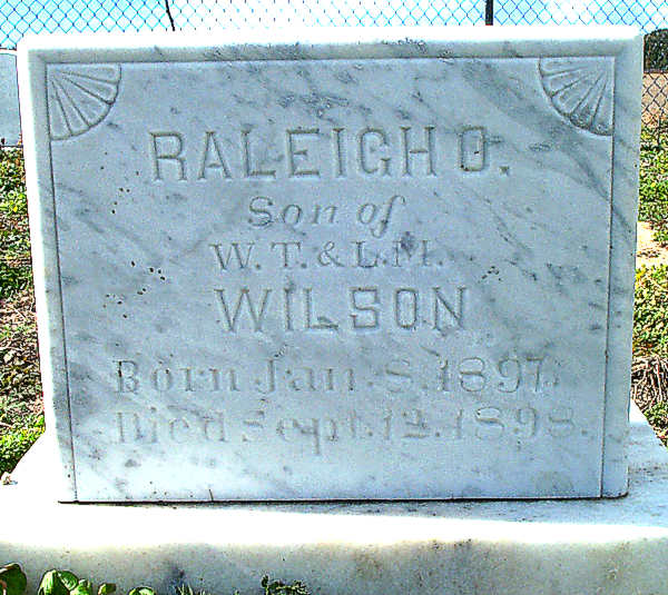 Raleigh O. Wilson Gravestone Photo