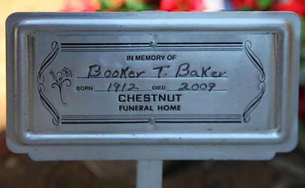 BOOKER T. BAKER Gravestone Photo