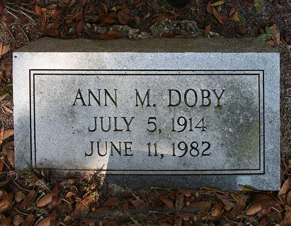 Ann M. Doby Gravestone Photo