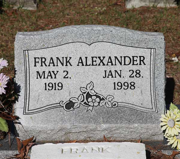 Frank Alexander Gravestone Photo