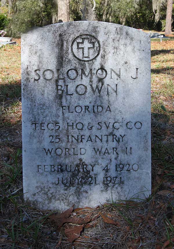 Solomon J. Blown Gravestone Photo