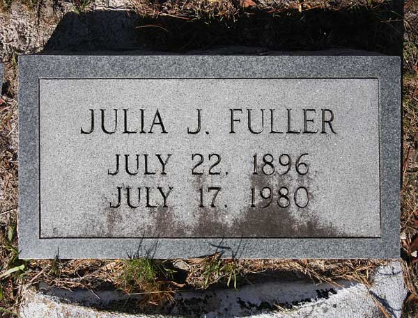 Julia J. Fuller Gravestone Photo