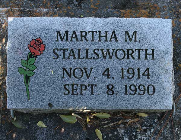 Martha M. Stallsworth Gravestone Photo