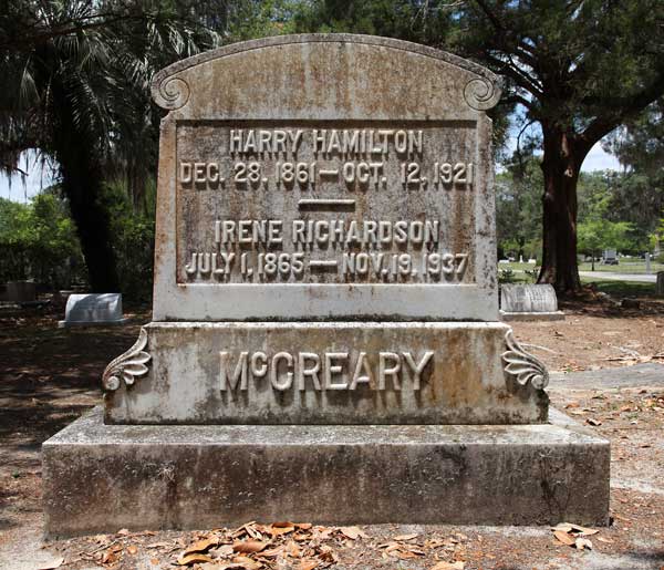 Harry Hamilton & Irene Richardson McCreary Gravestone Photo