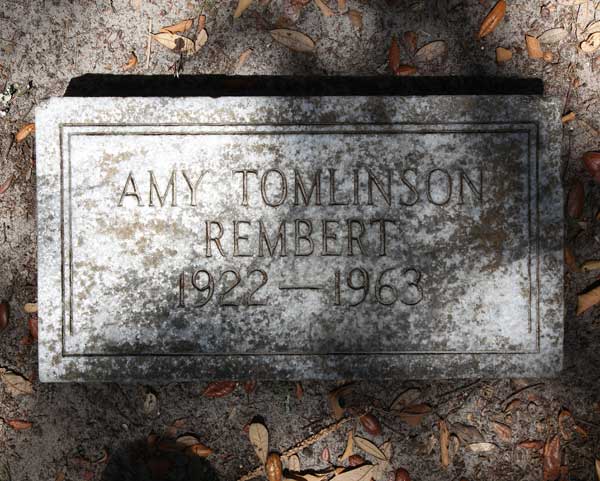 Amy Tomlinson Rembert Gravestone Photo