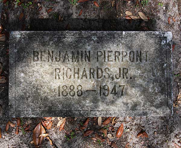 Benjamin Pierpont Richards Gravestone Photo