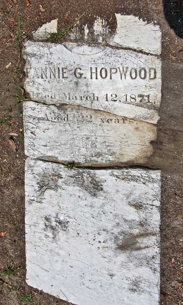 Fannie G. Hopwood Gravestone Photo