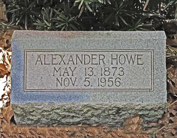 Alexander Howe Gravestone Photo