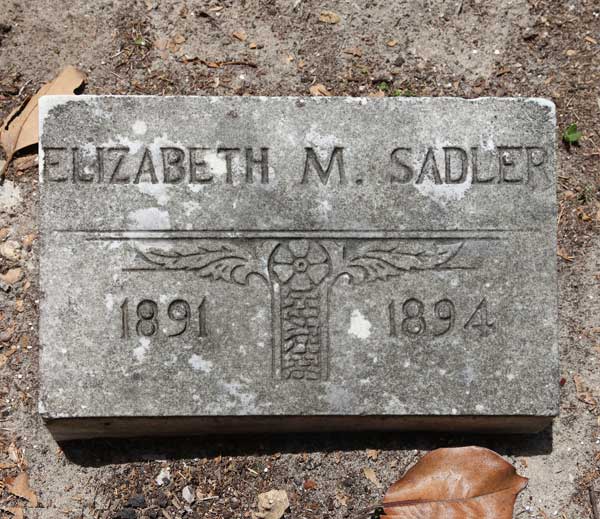Elizabeth M. Sadler Gravestone Photo
