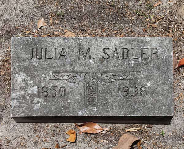 Julia M. Sadler Gravestone Photo