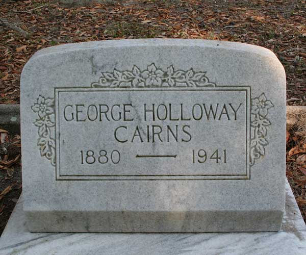 George Holloway Cairns Gravestone Photo