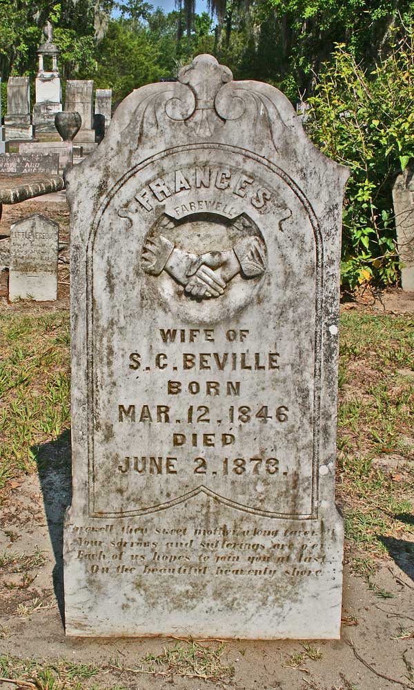 Frances Beville Gravestone Photo