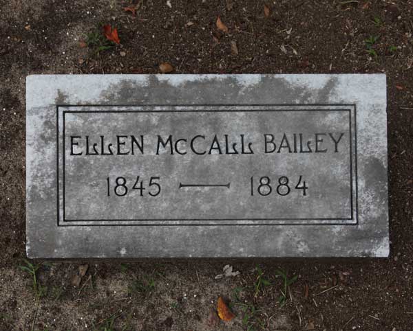 Ellen McCall Bailey Gravestone Photo