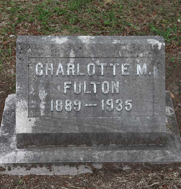 Charlotte M. Fulton Gravestone Photo