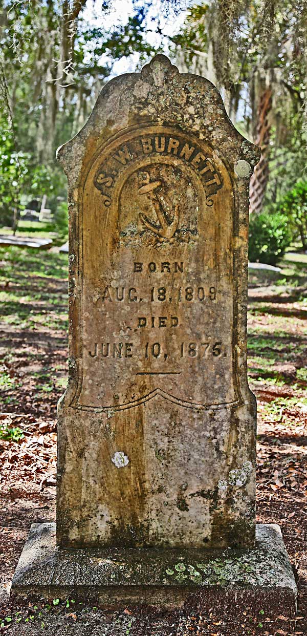 S.W. Burnett Gravestone Photo